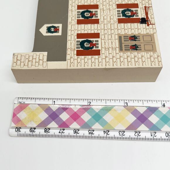 Vintage 1993 The Cat's Meow Stone Row St. Charles Christmas Series Shelf Sitter - Picture 7 of 7